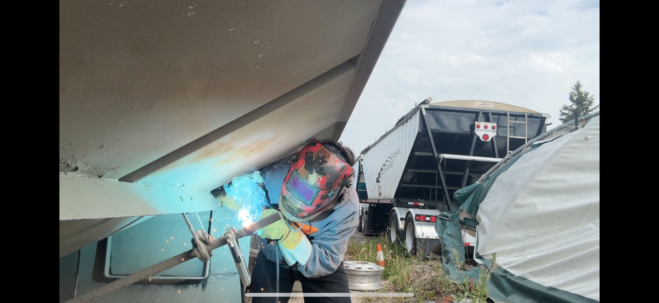 Certified mobile welder working on-site in Edmonton